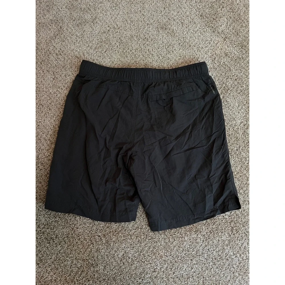 The North Face Mens Shorts Large Black FlashDry Belted Hiking Cargo 9